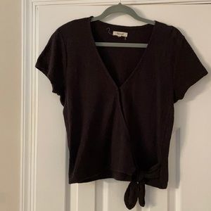 Madewell tie front top